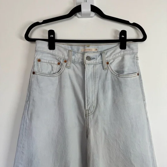 Levi's Women's Sky Blue Wide Leg Jeans - Picture 2 of 13